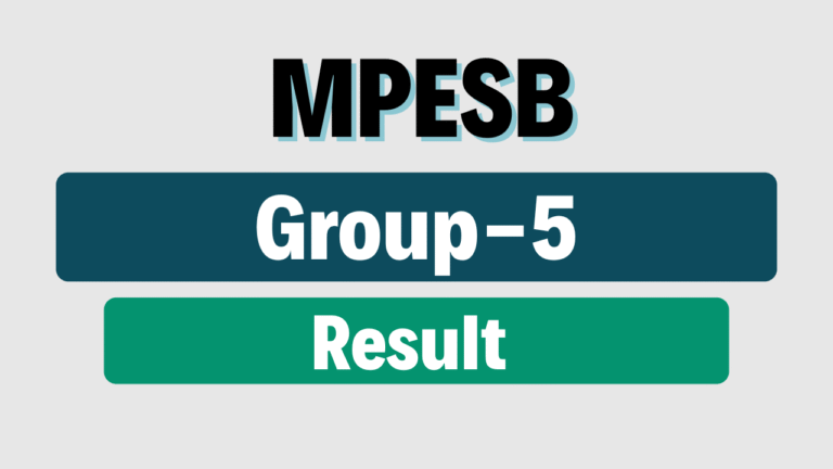 MPESB Group 5 Result 2025