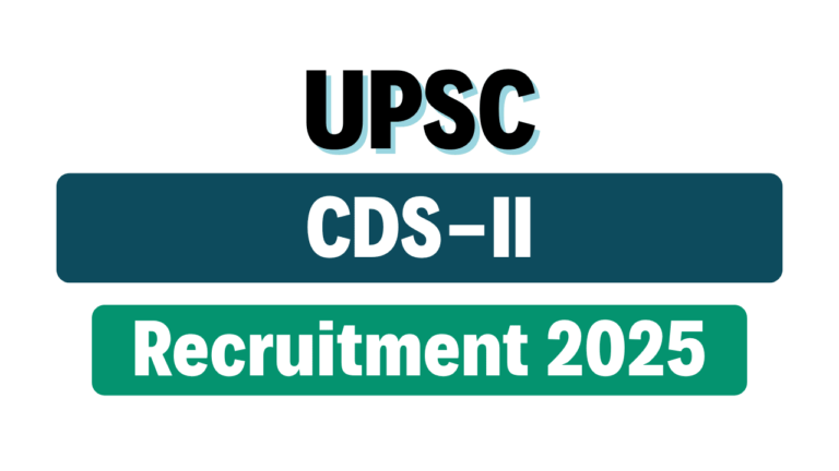 UPSC CDS II Recruitment 2025