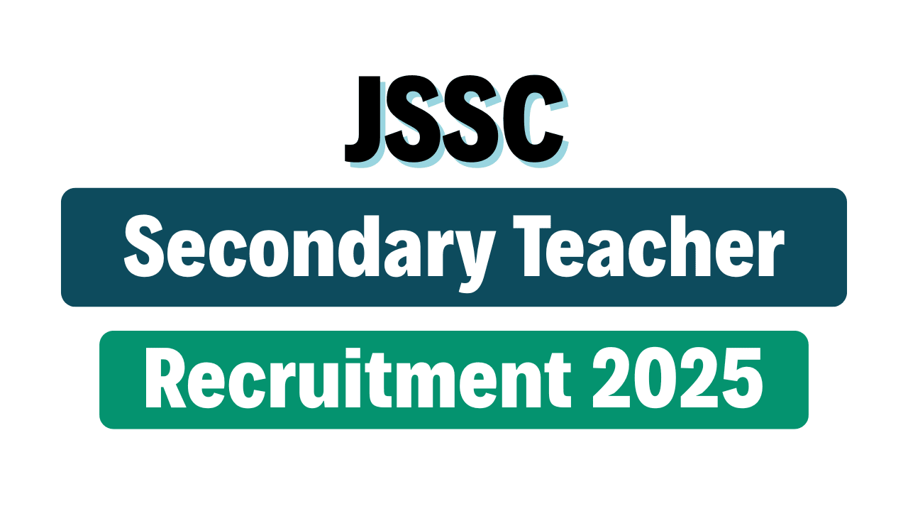 JSSC Secondary Teacher Online Form 2025