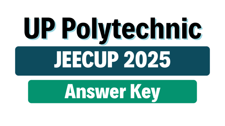 UP Polytechnic JEECUP 2025 Answer Key