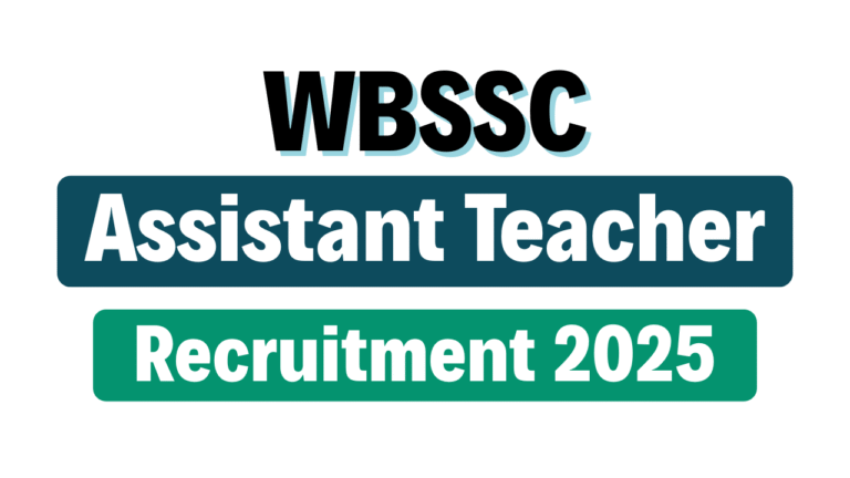WBSSC Assistant Teacher Recruitment 2025