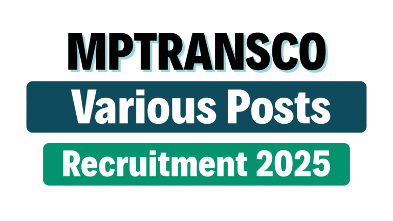 MPTRANSCO Recruitment 2025