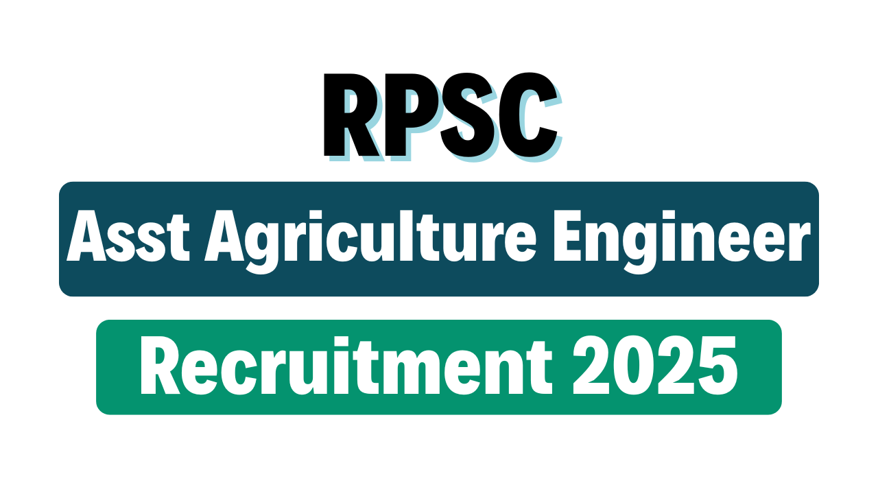 RPSC Assistant Agriculture Engineer Recruitment 2025