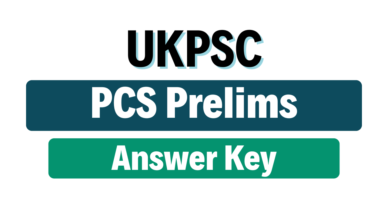 UKPSC PCS Pre Answer Key 2025