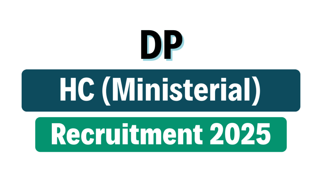 Delhi Police Head Constable (Ministerial) Online Form 2025